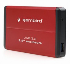 Gembird EE2-U3S-2-R 2.5 USB3.0 SATA piros külső ház Iroda és számítástechnika - Notebook kiegészítő - USB hub / elosztó - 507008