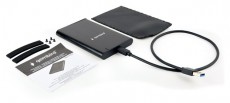 Gembird EE2-U3S-6 EE2-U3S-6 2.5" SATA3 USB-C aluminium fekete külső ház Iroda és számítástechnika - Adattároló / merevlemez - Kiegészítő - 507135