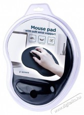 Gembird MP-ERGO-01 csuklótámaszos fekete egérpad Iroda és számítástechnika - Egér - Egérpad - 516276