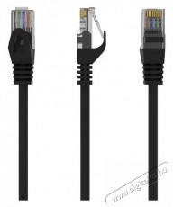 Gembird PP6U-1M/BK 1m RJ45 CAT6 UTP M/M fekete kábel Iroda és számítástechnika - Számítógép tartozék - Hálózati kábel - 516272