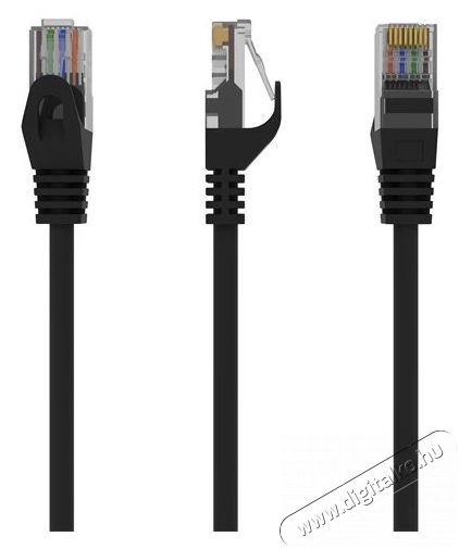 Gembird PP6U-1M/BK 1m RJ45 CAT6 UTP M/M fekete kábel Iroda és számítástechnika - Számítógép tartozék - Hálózati kábel - 516272