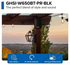 Gemini GHSI-W650BT-PR Black Audio-Video / Hifi / Multimédia - Hangfal - Hangfalszett - Hálózatról működő vezeték nélküli hangsugárzó - 522767