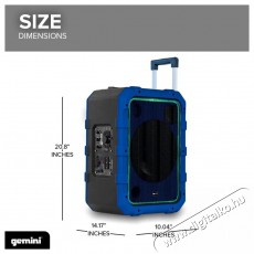 Gemini MPA-2400BLU Audio-Video / Hifi / Multimédia - Hordozható, vezeték nélküli / bluetooth hangsugárzó - Hordozható, vezeték nélküli / bluetooth hangsugárzó - 522762