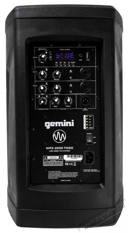 Gemini WPX-2000TOGO bluetooth hangsz&oacute;r&oacute; Audio-Video / Hifi / Multim&eacute;dia - Hangfal - Hangfalszett - &Aacute;ll&oacute; / front hangfal - 528965