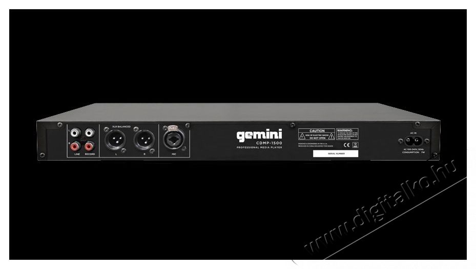 Gemini CDMP-1500 Audio-Video / Hifi / Multim&eacute;dia - Hifi - Sztere&oacute; - CD / DVD / Multim&eacute;dia lej&aacute;tsz&oacute;s r&aacute;di&oacute;erős&iacute;tő - 530392