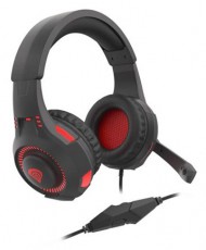 Genesis Radon 200 7.1 USB fekete-piros gamer headset Mobil / Kommunikáció / Smart - Mobiltelefon kiegészítő / tok - Headset - 404879