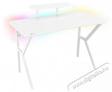Genesis HOLM 320 - RGB, feh&eacute;r, 120 x 60cm gamer asztal Iroda &eacute;s sz&aacute;m&iacute;t&aacute;stechnika - Egy&eacute;b sz&aacute;m&iacute;t&aacute;stechnikai term&eacute;k - 530749