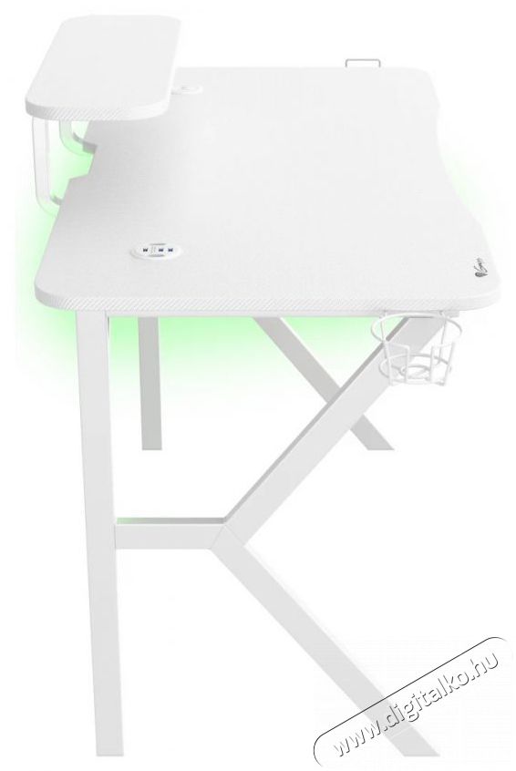 Genesis HOLM 320 - RGB, feh&eacute;r, 120 x 60cm gamer asztal Iroda &eacute;s sz&aacute;m&iacute;t&aacute;stechnika - Egy&eacute;b sz&aacute;m&iacute;t&aacute;stechnikai term&eacute;k - 530749