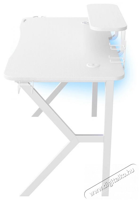 Genesis HOLM 320 - RGB, feh&eacute;r, 120 x 60cm gamer asztal Iroda &eacute;s sz&aacute;m&iacute;t&aacute;stechnika - Egy&eacute;b sz&aacute;m&iacute;t&aacute;stechnikai term&eacute;k - 530749