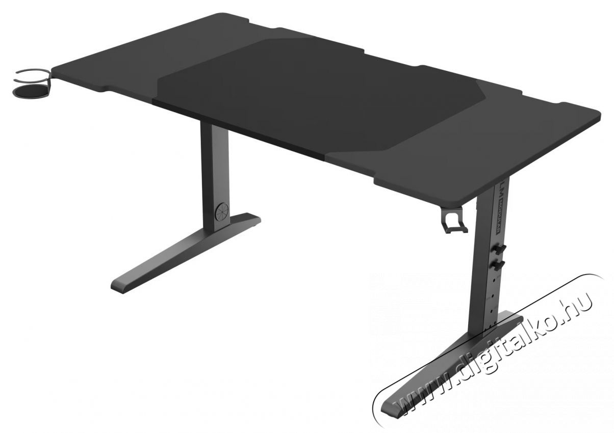 Genesis Holm Modular 140 Gaming asztal, MDF f&eacute;m anyag, &aacute;ll&iacute;that&oacute; magass&aacute;g 70&ndash;90 cm, RGB vil&aacute;g&iacute;t&aacute;s, k&aacute;belrendező, fekete Iroda &eacute;s sz&aacute;m&iacute;t&aacute;stechnika - Egy&eacute;b sz&aacute;m&iacute;t&aacute;stechnikai term&eacute;k - 534302