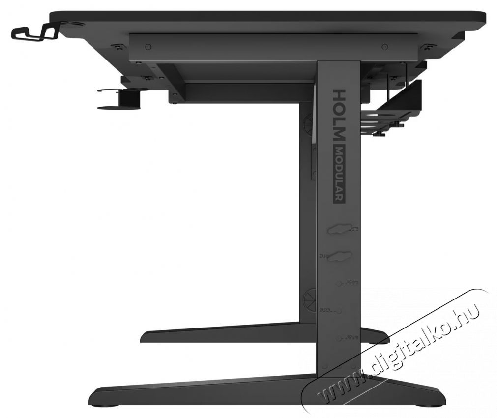 Genesis Holm Modular 140 Gaming asztal, MDF f&eacute;m anyag, &aacute;ll&iacute;that&oacute; magass&aacute;g 70&ndash;90 cm, RGB vil&aacute;g&iacute;t&aacute;s, k&aacute;belrendező, fekete Iroda &eacute;s sz&aacute;m&iacute;t&aacute;stechnika - Egy&eacute;b sz&aacute;m&iacute;t&aacute;stechnikai term&eacute;k - 534302