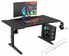 Genesis Holm Modular 140 Gaming asztal, MDF f&eacute;m anyag, &aacute;ll&iacute;that&oacute; magass&aacute;g 70&ndash;90 cm, RGB vil&aacute;g&iacute;t&aacute;s, k&aacute;belrendező, fekete Iroda &eacute;s sz&aacute;m&iacute;t&aacute;stechnika - Egy&eacute;b sz&aacute;m&iacute;t&aacute;stechnikai term&eacute;k - 534302