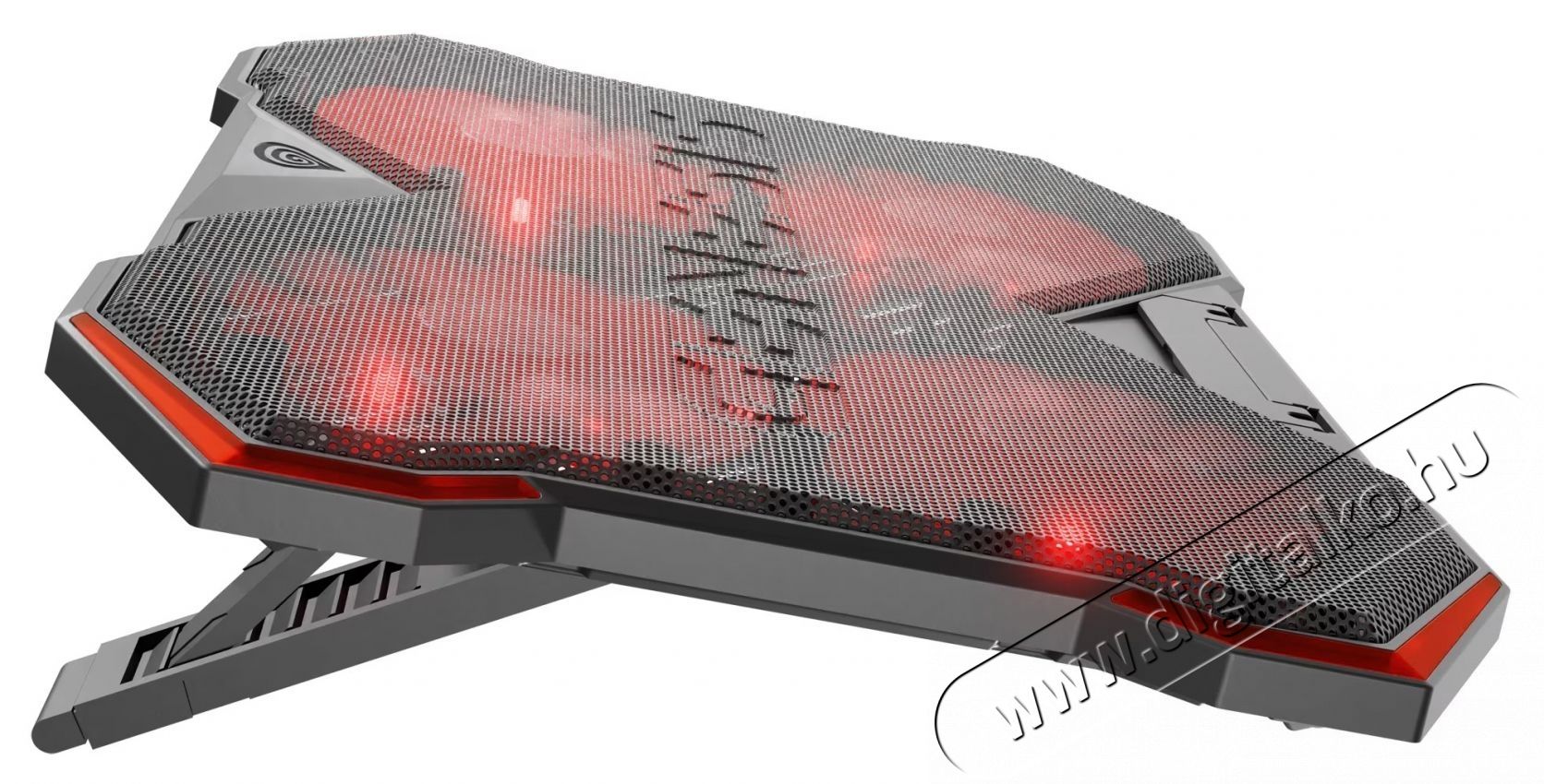 Genesis OXID 260 laptop hűtő, piros-fekete Iroda &eacute;s sz&aacute;m&iacute;t&aacute;stechnika - Notebook kieg&eacute;sz&iacute;tő - USB laptop hűtő - 534300