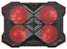 Genesis OXID 260 laptop hűtő, piros-fekete Iroda &eacute;s sz&aacute;m&iacute;t&aacute;stechnika - Notebook kieg&eacute;sz&iacute;tő - USB laptop hűtő - 534300