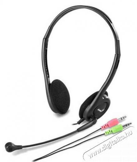 Genius HS-200C headset - fekete Audio-Video / Hifi / Multimédia - Fül és Fejhallgatók - Fejhallgató mikrofonnal / headset - 367553