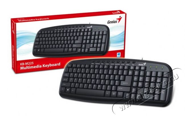 Genius KB-M225C billentyűzet (HUN) - fekete Iroda és számítástechnika - Billentyűzet / billentyűzet szett - Vezetékes - 341345