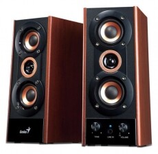 Genius SP-HF800A 2.0 jack 20W hangszóró - fa mintázatú Iroda és számítástechnika - PC hangszóró / hangfal - 311691