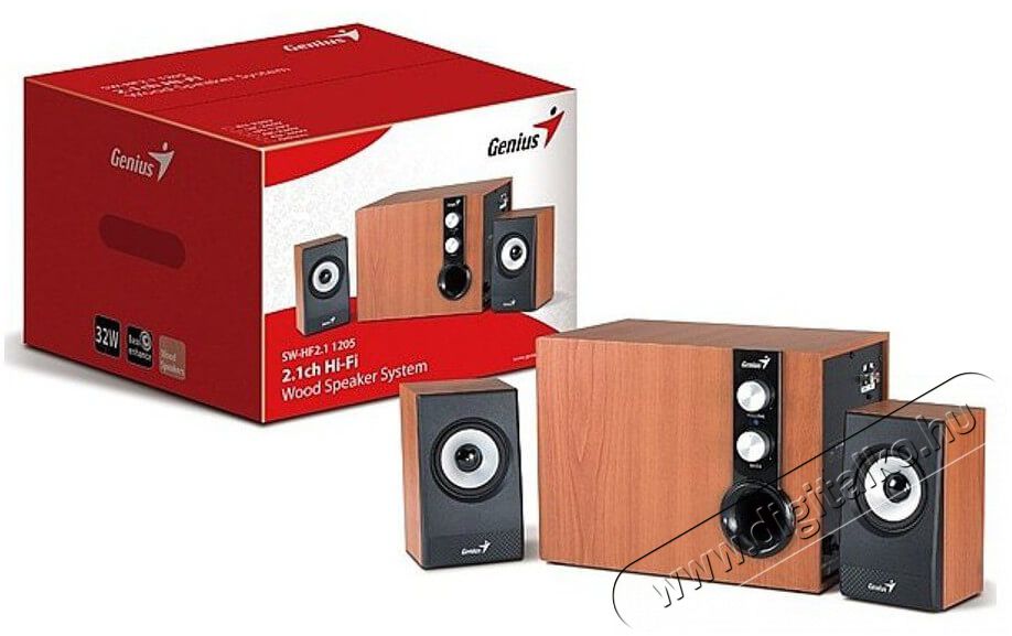 Genius SW-HF1205 II 2.1 jack 32W - hangszóró Iroda és számítástechnika - PC hangszóró / hangfal - 367563