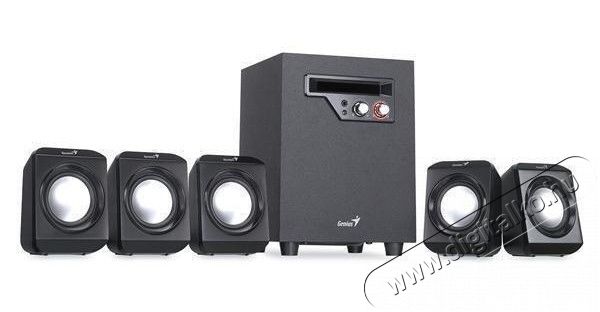 Genius SW-5.1 1020 jack 26W hangszóró -fekete Iroda és számítástechnika - PC hangszóró / hangfal - 311704