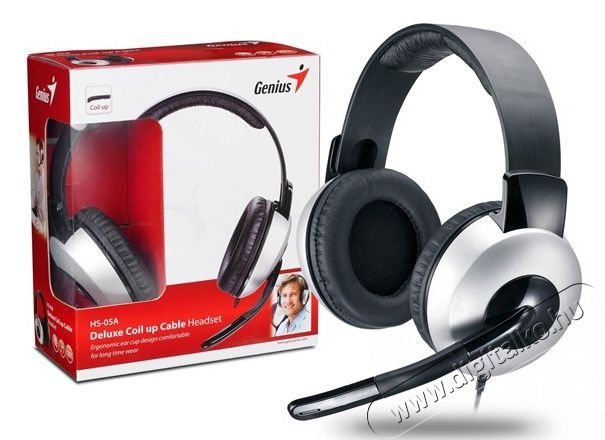 Genius HS-05A Jack headset - fekete Audio-Video / Hifi / Multimédia - Fül és Fejhallgatók - Fejhallgató mikrofonnal / headset - 311627