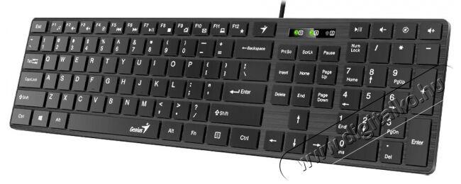 Genius SlimStar 126 HUN USB fekete billentyűzet Iroda és számítástechnika - Billentyűzet / billentyűzet szett - Vezetékes - 367564