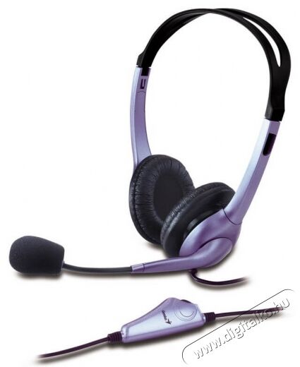 Genius HS-04S fejhallgató/headset - fekete Audio-Video / Hifi / Multimédia - Fül és Fejhallgatók - Fejhallgató mikrofonnal / headset - 367552