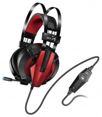 Genius HS-G710V USB gamer headset - fekete-piros Audio-Video / Hifi / Multimédia - Fül és Fejhallgatók - Fejhallgató mikrofonnal / headset - 367530