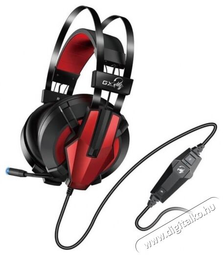 Genius HS-G710V USB gamer headset - fekete-piros Audio-Video / Hifi / Multimédia - Fül és Fejhallgatók - Fejhallgató mikrofonnal / headset - 367530