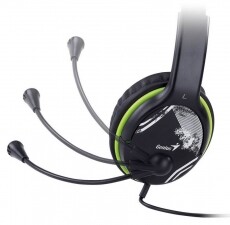 Genius HS-400A jack zöld headset Audio-Video / Hifi / Multimédia - Fül és Fejhallgatók - Fejhallgató mikrofonnal / headset - 336360
