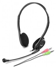 Genius HS-200C Jack headset - fekete Audio-Video / Hifi / Multimédia - Fül és Fejhallgatók - Fejhallgató mikrofonnal / headset - 311629