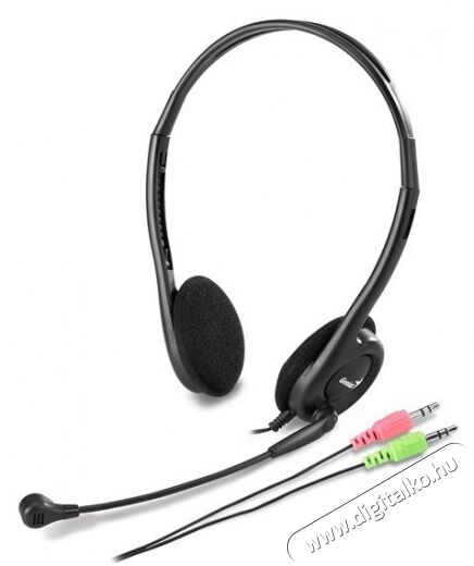 Genius HS-200C Jack headset - fekete Audio-Video / Hifi / Multimédia - Fül és Fejhallgatók - Fejhallgató mikrofonnal / headset - 311629