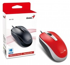 Genius MOUSE DX-120 USB - piros Iroda és számítástechnika - Egér - Vezetékes egér - 333616