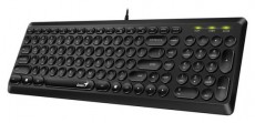 Genius SlimStar Q200 magyar USB billentyűzet - fekete Iroda és számítástechnika - Billentyűzet / billentyűzet szett - Vezetékes - 384793