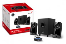 Genius SW-2.1 300X fekete hangszóró Audio-Video / Hifi / Multimédia - Hangfal - Hangfalszett - Polc / állványos/ háttér hangsugárzó - 385855
