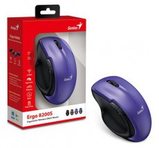 Genius Ergo 8200S lila vezeték nélküli egér Iroda és számítástechnika - Egér - Vezeték nélküli egér - 476764