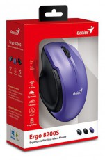 Genius Ergo 8200S lila vezeték nélküli egér Iroda és számítástechnika - Egér - Vezeték nélküli egér - 476764