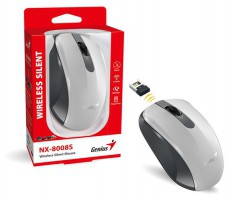 Genius NX-8008S fehér-szürke vezeték nélküli egér Iroda és számítástechnika - Egér - Vezeték nélküli egér - 476769