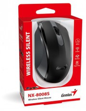 Genius NX-8008S fekete vezeték nélküli egér Iroda és számítástechnika - Egér - Vezeték nélküli egér - 476766