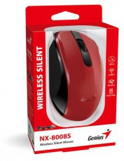 Genius NX-8008S piros vezeték nélküli egér Iroda és számítástechnika - Egér - Vezeték nélküli egér - 476767
