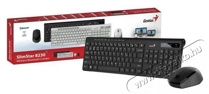 Genius SlimStar 8230 vezet&eacute;k n&eacute;lk&uuml;li fekete billentyűzet &eacute;s eg&eacute;r Iroda &eacute;s sz&aacute;m&iacute;t&aacute;stechnika - Billentyűzet / billentyűzet szett - Vezet&eacute;k n&eacute;lk&uuml;li - 514946