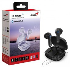 Genius HS-M905BT, fekete fülhallgató Audio-Video / Hifi / Multimédia - Fül és Fejhallgatók - Fülhallgató mikrofonnal / headset - 524815