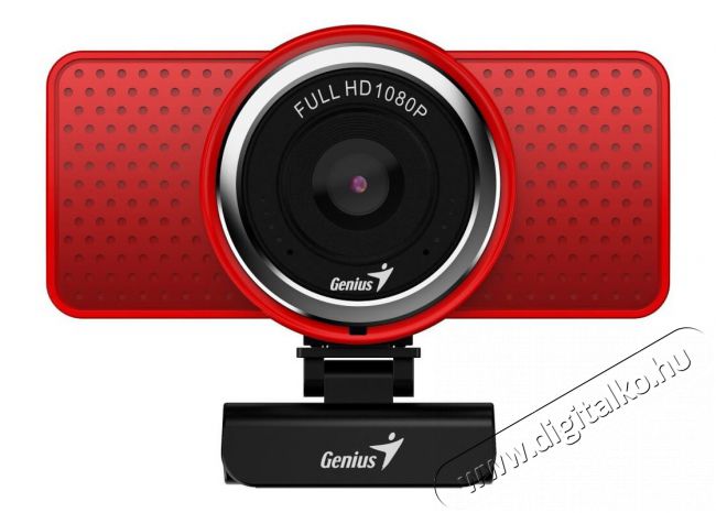 Genius Ecam 8000 1080p webkamera - piros Iroda és számítástechnika - Webkamera - 367559