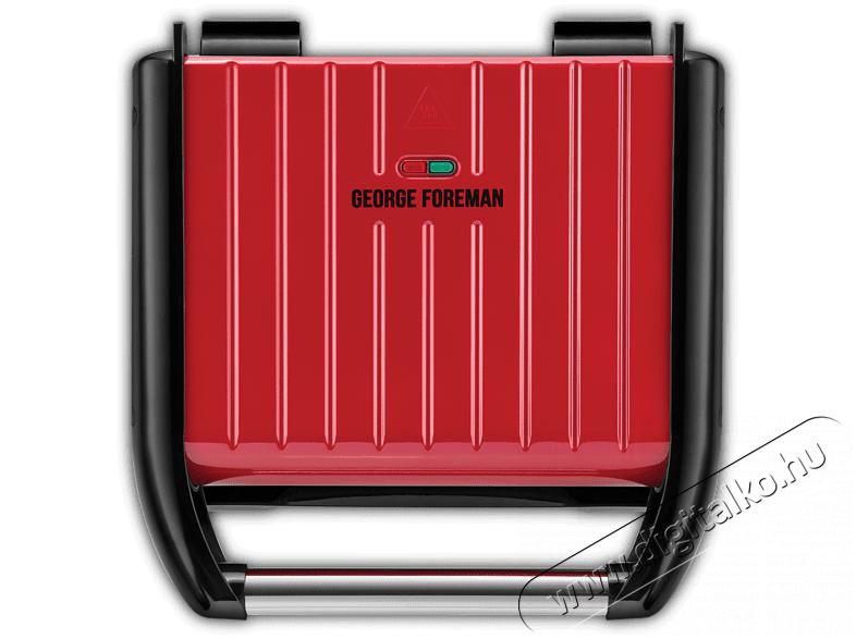 George Foreman 25040-56/GF Steel Red grill - Medium Konyhai termékek - Konyhai kisgép (sütés / főzés / hűtés / ételkészítés) - Kontakt grill sütő / sütőlap - 373016