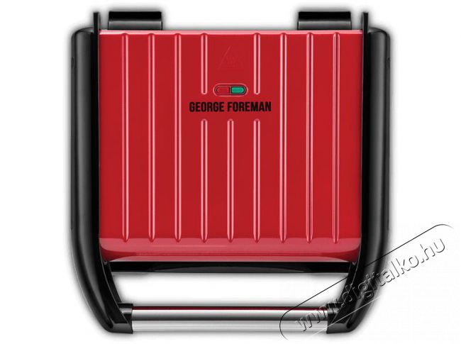 George Foreman 25040-56/GF Steel Red grill - Medium Konyhai termékek - Konyhai kisgép (sütés / főzés / hűtés / ételkészítés) - Kontakt grill sütő / sütőlap - 373016