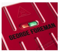 George Foreman 25040-56/GF Steel Red grill - Medium Konyhai termékek - Konyhai kisgép (sütés / főzés / hűtés / ételkészítés) - Kontakt grill sütő / sütőlap - 373016