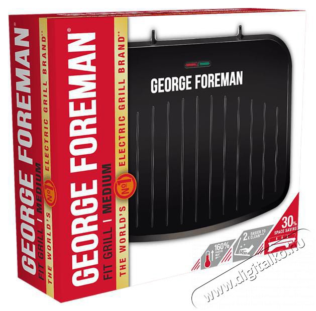 George Foreman 25810-56/GF Fit Grill Medium Konyhai termékek - Sütő-főzőlap, tűzhely (szabadonálló) - Mini sütő / mini grill / mini konyha - 373017