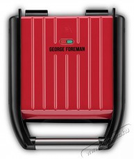 George Foreman 25030-56 Gril Compact Steel Red Konyhai termékek - Konyhai kisgép (sütés / főzés / hűtés / ételkészítés) - Kontakt grill sütő / sütőlap - 522786