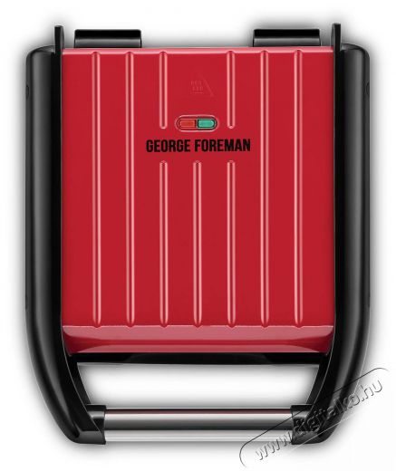 George Foreman 25030-56 Gril Compact Steel Red Konyhai termékek - Konyhai kisgép (sütés / főzés / hűtés / ételkészítés) - Kontakt grill sütő / sütőlap - 522786