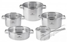 Gerlach PRESTIGE PLUS Rozsdamentes acél főzőedénykészlet 10 db Konyhai termékek - Edény - Edény készlet - 522789