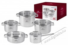 Gerlach PRESTIGE PLUS Rozsdamentes acél főzőedénykészlet 10 db Konyhai termékek - Edény - Edény készlet - 522789